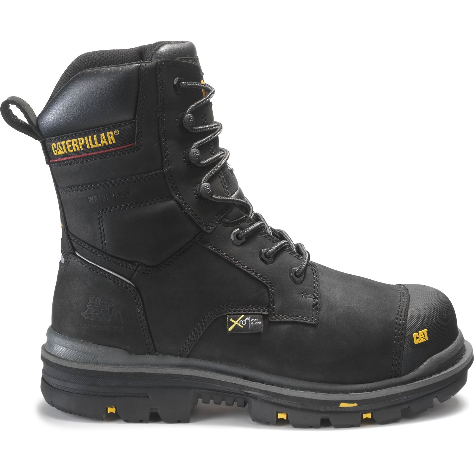 Caterpillar Rasp 8" Waterproof Met Csa Philippines - Mens Work Boots - Black 53072VRBI